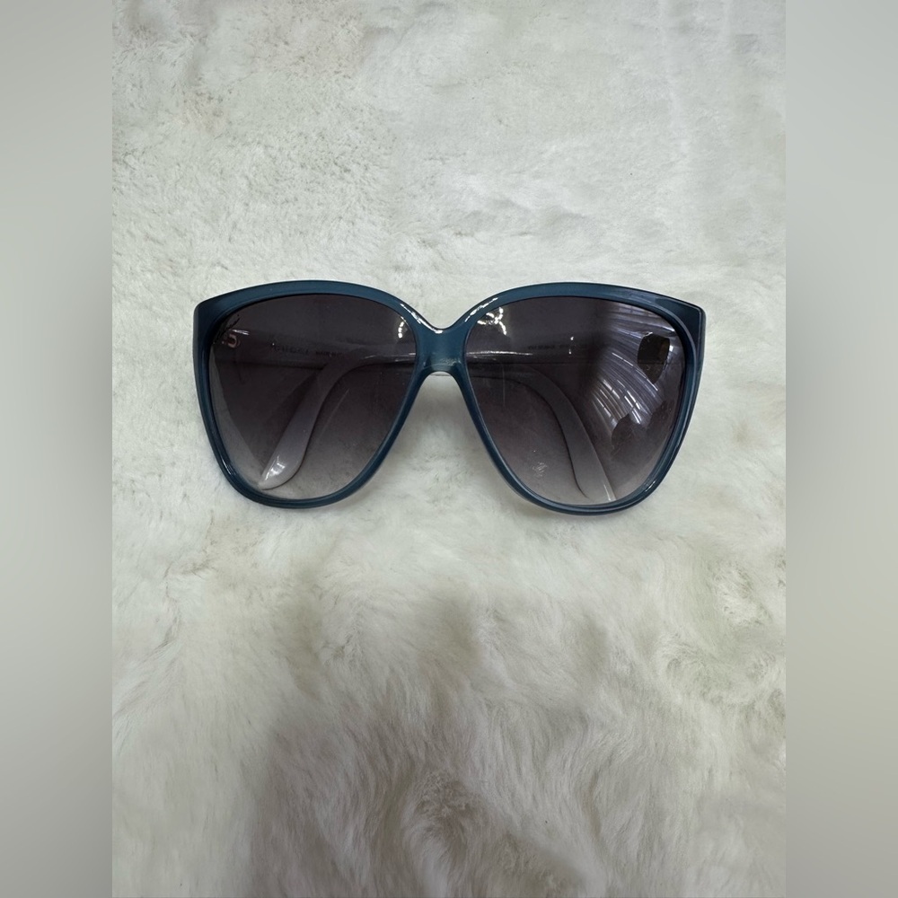 Gucci Dark Blue Oversized Sunglasses
